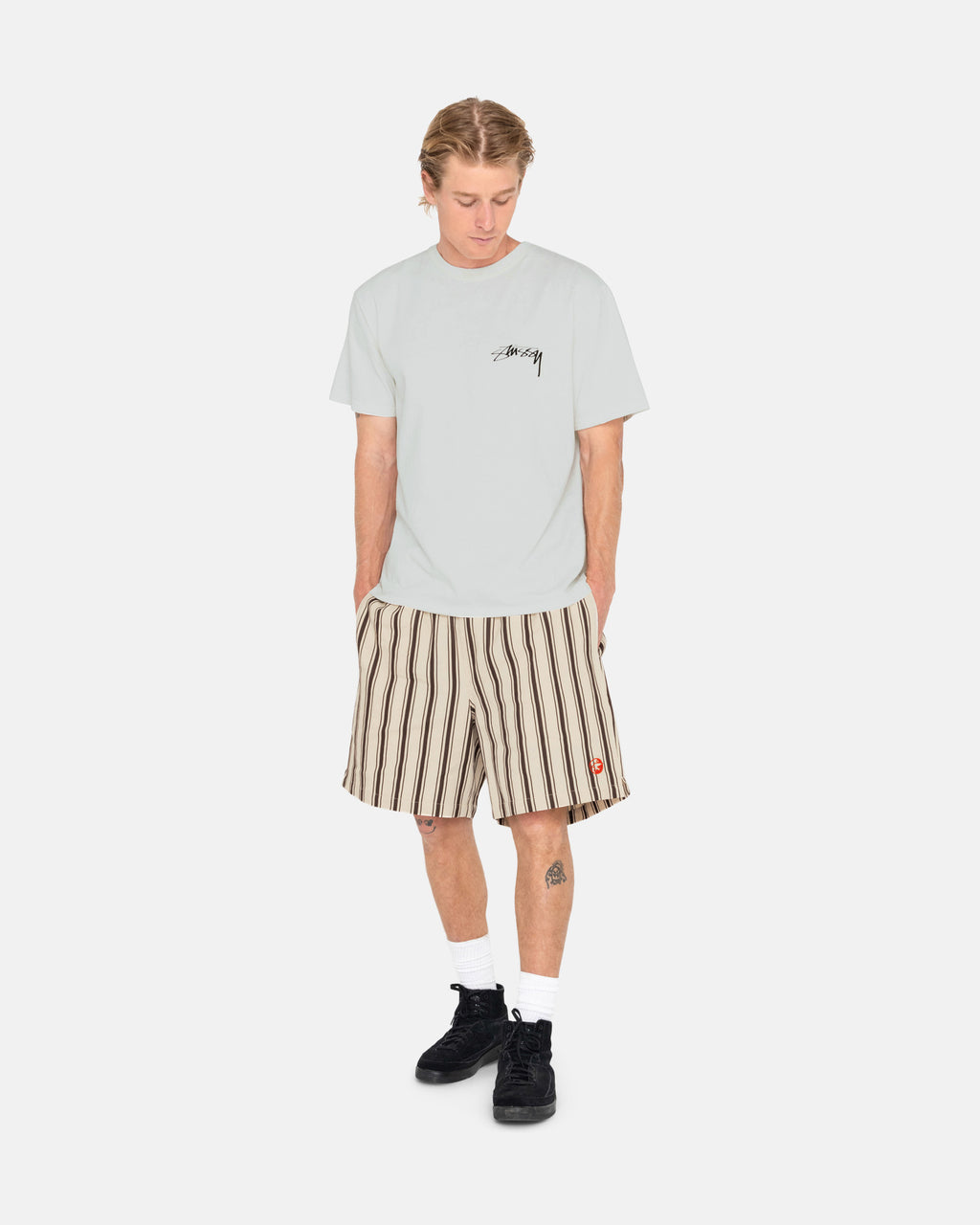 Shorts Stussy Our Legacy Travail Shop Laguna Multicolore Stripes Beige | NDJO-14882306