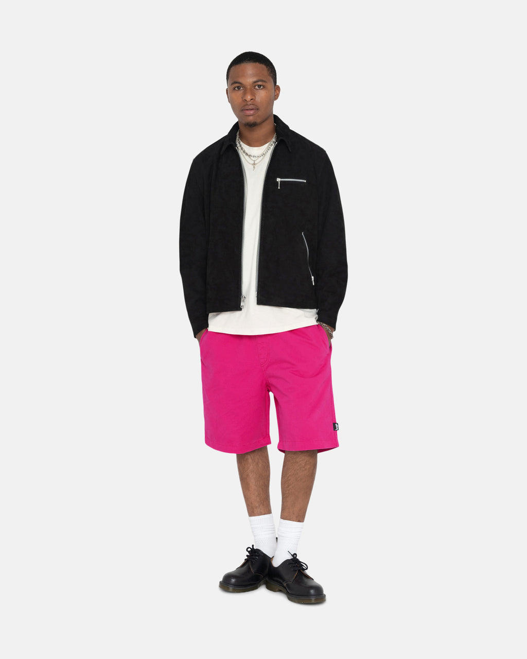 Shorts Stussy Brushed Beach Rouge | MKDD-07769337