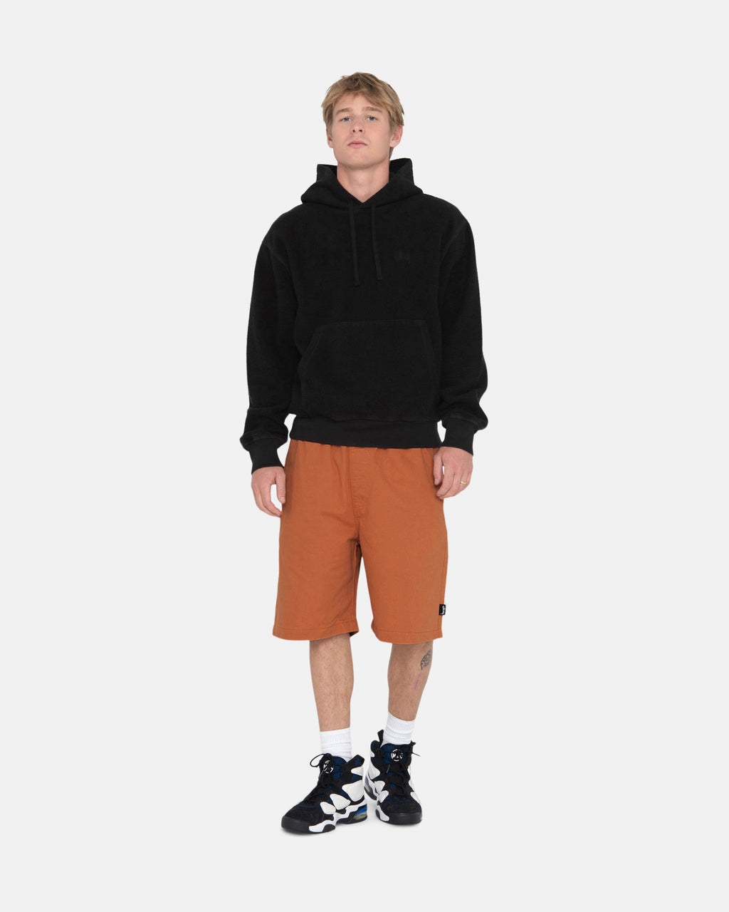 Shorts Stussy Stock Logo Sweat Grise | QQHR-19940506