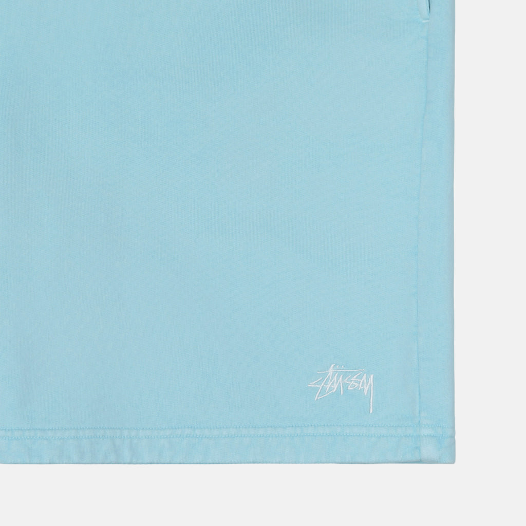 Shorts Stussy Pigment Dyed Fleece Bleu | NZZO-35287017