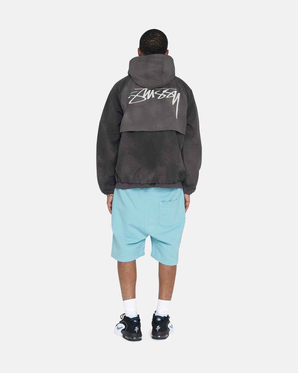 Shorts Stussy Pigment Dyed Fleece Bleu | NZZO-35287017