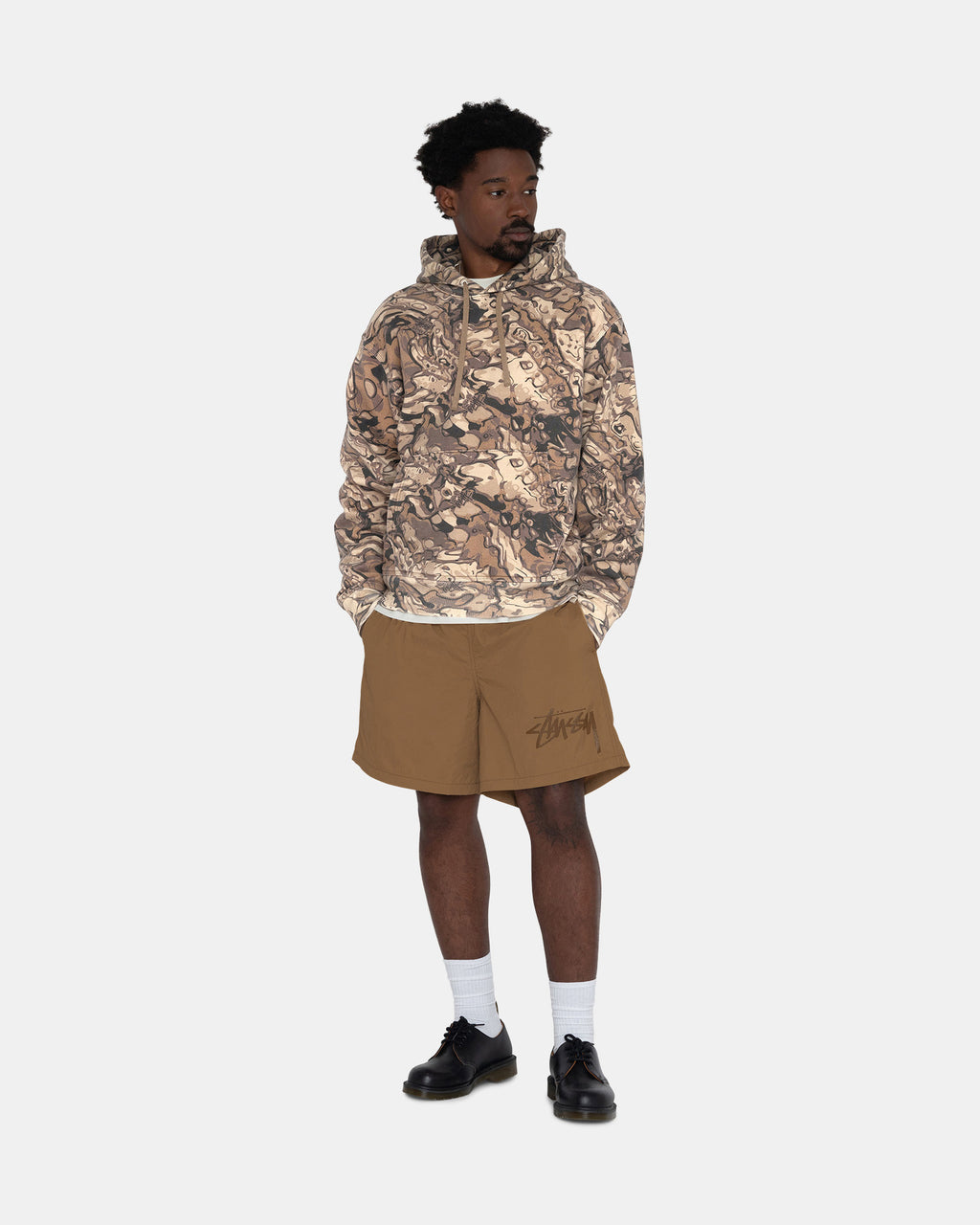 Shorts Stussy Big Stock Nylon Vert Olive | EEIO-35845709