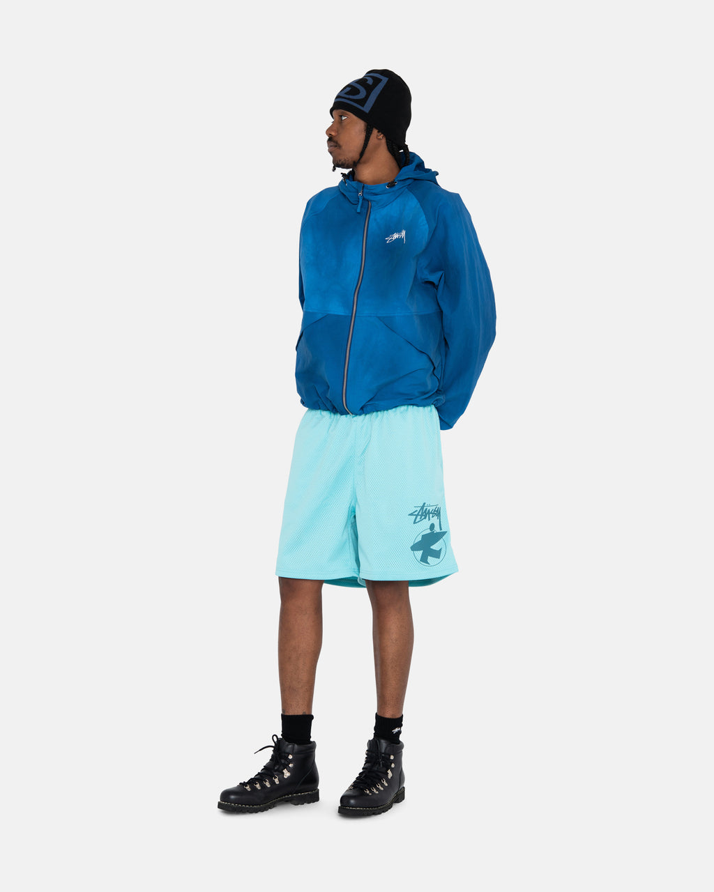 Shorts Stussy Wave Dye Nylon Atlantic | XQSF-21073956