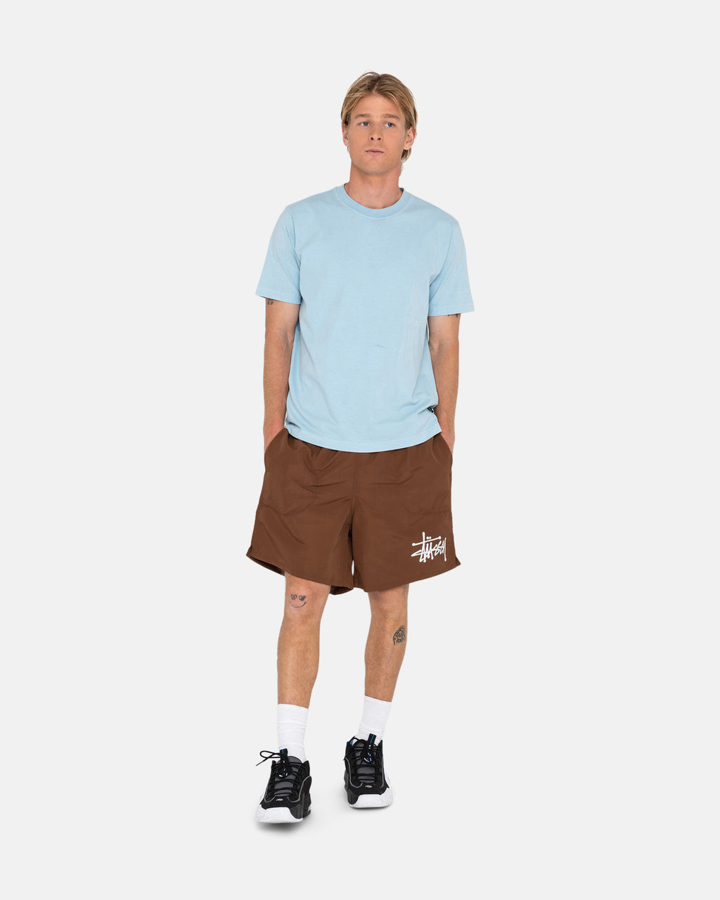 Shorts Stussy Big Basic D'eau Violette | AAAB-32444766