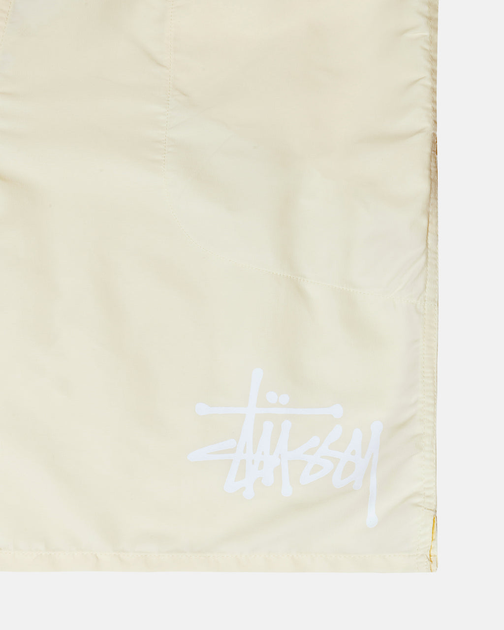 Shorts Stussy Curly S D'eau Beige | DYTJ-35738506