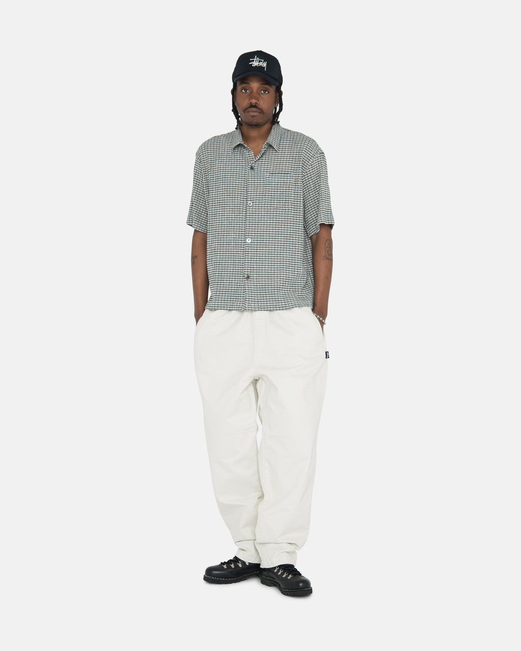 Pantalon Stussy Brushed Beach Beige Stripes | FTIM-50727880