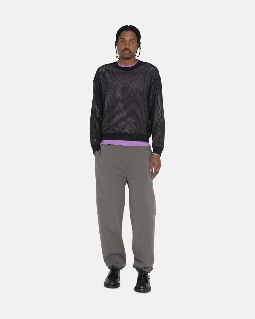 Pantalon Stussy Pigment Dyed Fleece Corail | OLXG-00480889