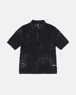 Chandails Stussy Big Mesh Polo Vert Clair | LSRG-00929494