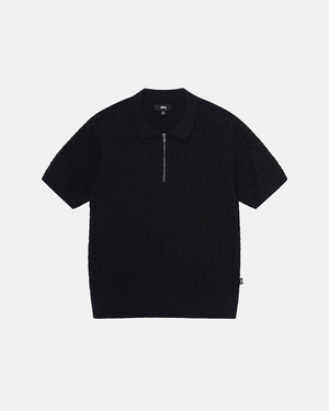 Chandails Stussy Legere Football Crew Noir | BYRY-81073311