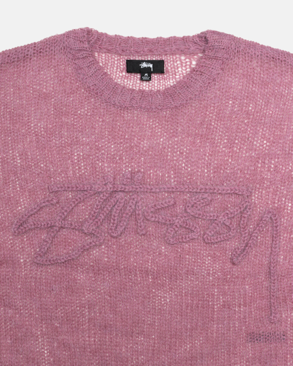 Chandails Stussy Loose Knit Logo Beige | XMXX-50149976