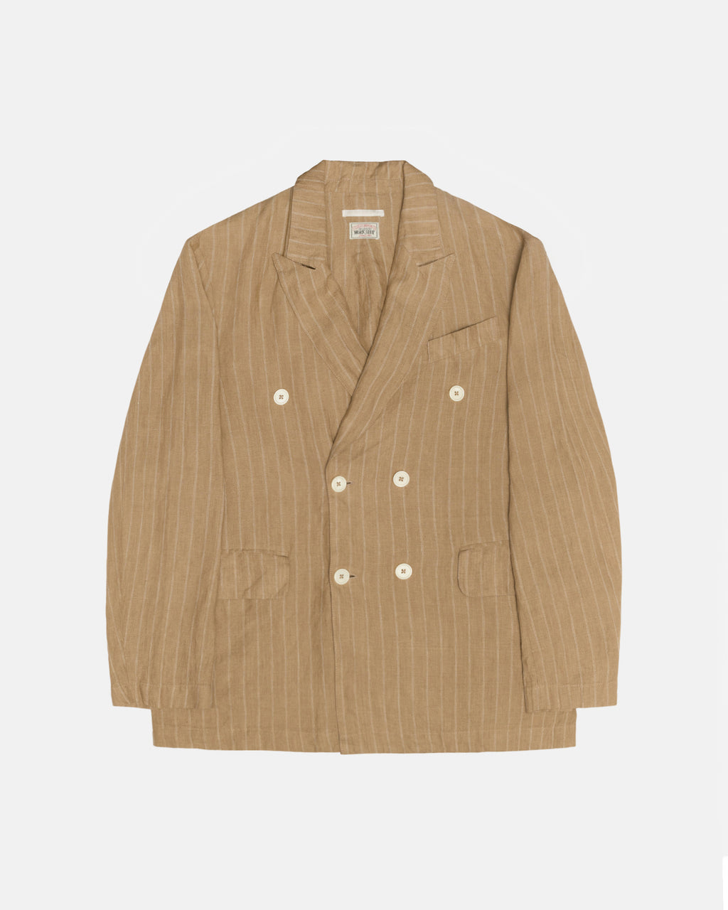 Blazer Stussy Our Legacy Travail Shop Unconstructed Noir Beige | SDRA-26462637