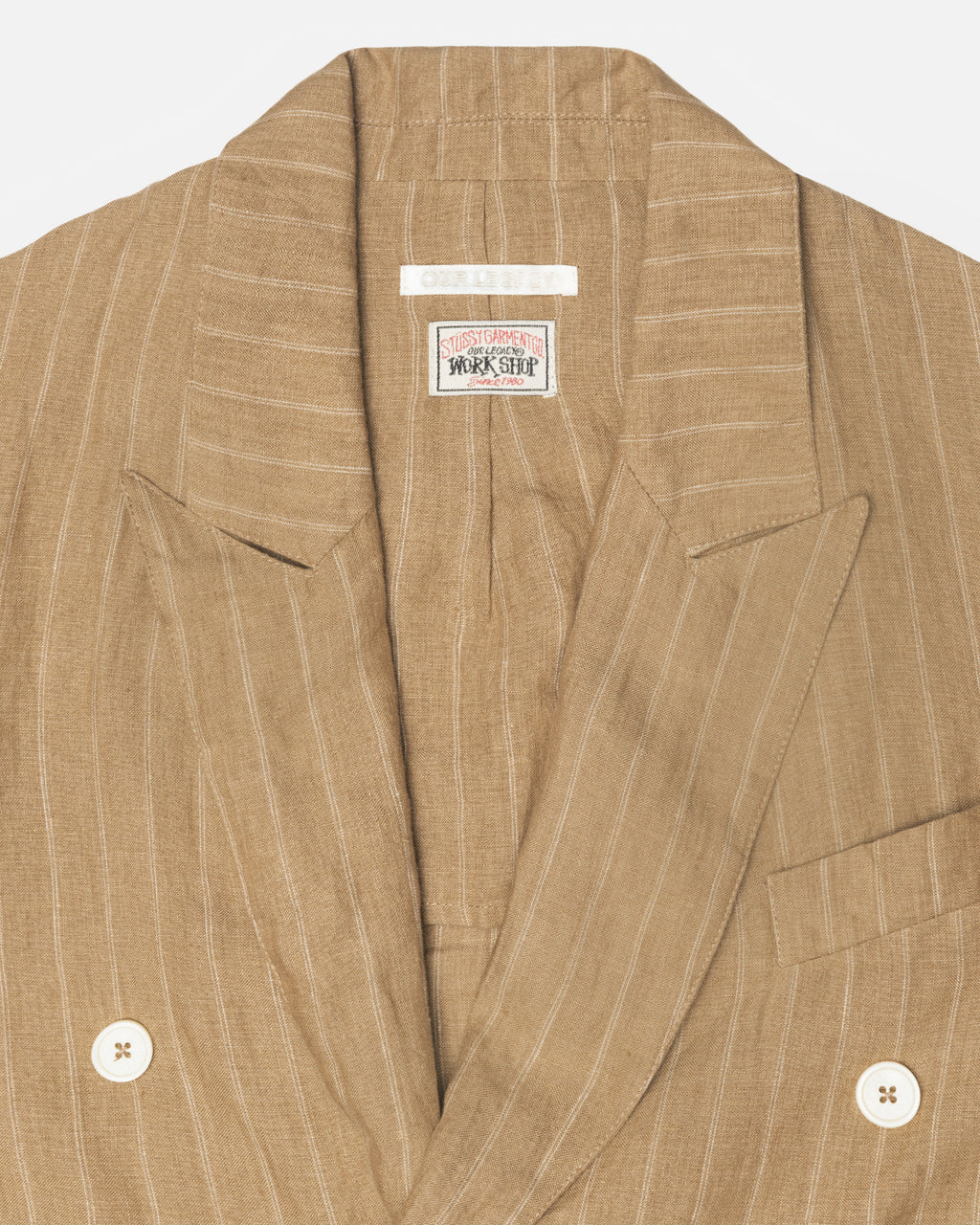 Blazer Stussy Our Legacy Travail Shop Unconstructed Noir Beige | SDRA-26462637