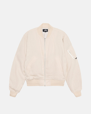 Vestes Stussy Dyed Nylon Bomber Rose | QYBQ-34558312