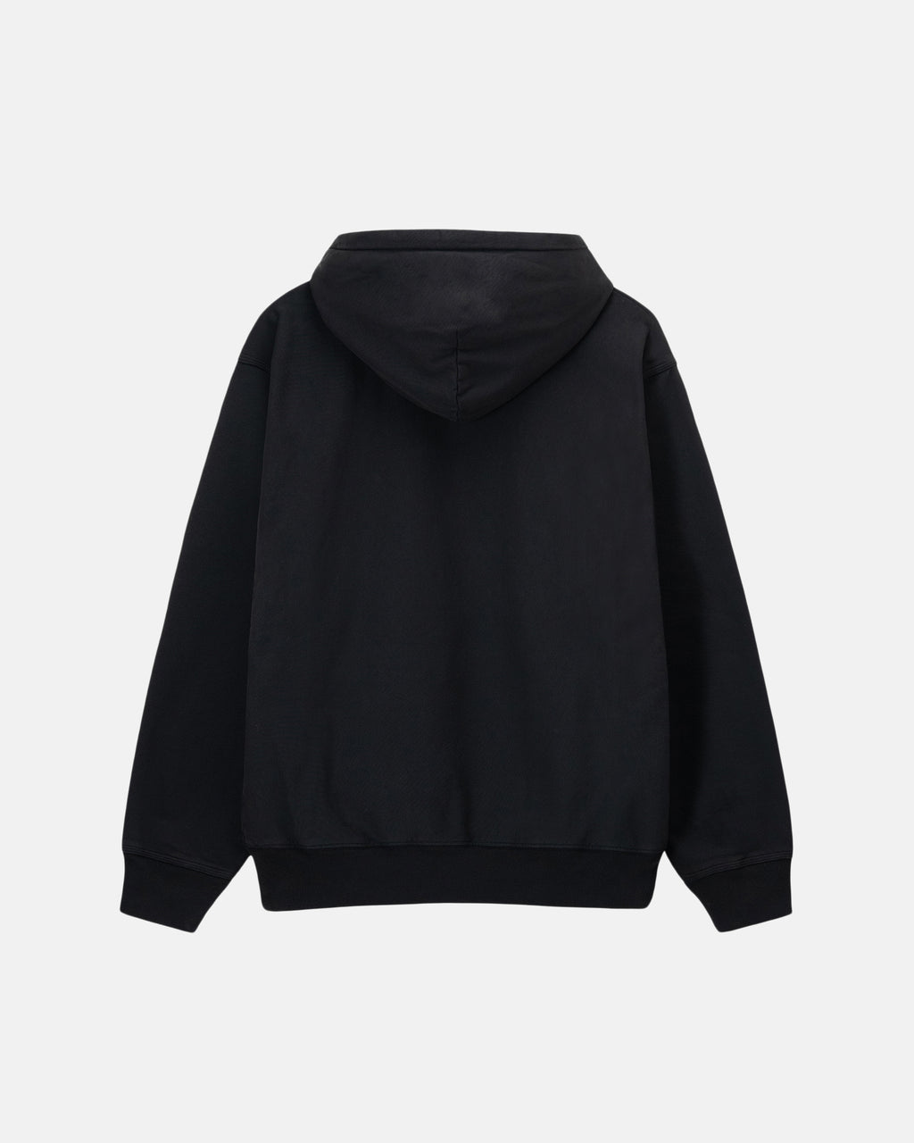 Sweat à Capuche Stussy Stock Logo Zip Noir | KXYN-13843010