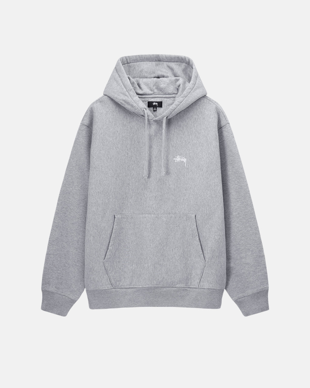 Sweat à Capuche Stussy Stock Logo Zip Grise | FTBX-94846088