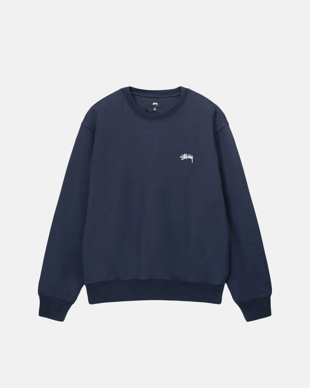 Sweat à Capuche Stussy Overdyed Stock Logo Bleu Marine | WOCZ-14758289