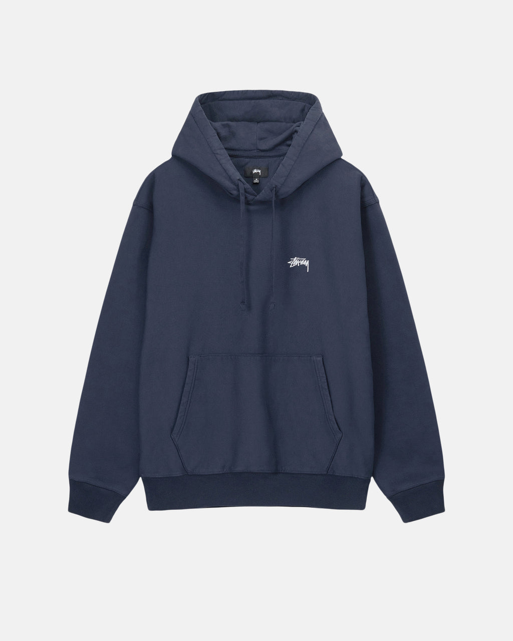 Sweat à Capuche Stussy Stock Logo Zip Bleu Marine | SCNA-81786467