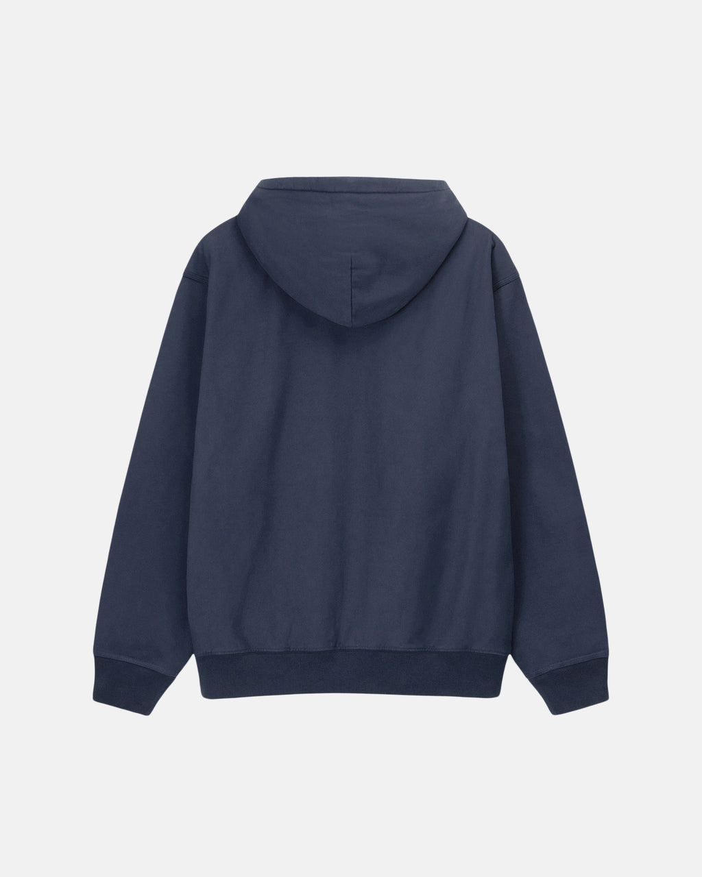 Sweat à Capuche Stussy Stock Logo Zip Bleu Marine | SCNA-81786467