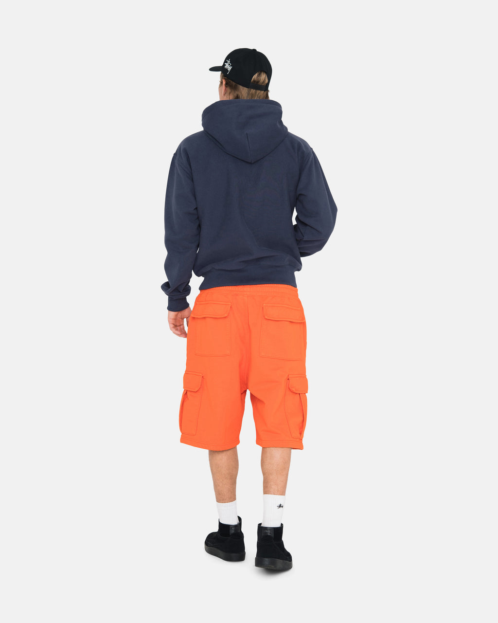 Shorts Stussy Overdyed Stock Logo Sweat Bleu Marine | FDIW-07599627