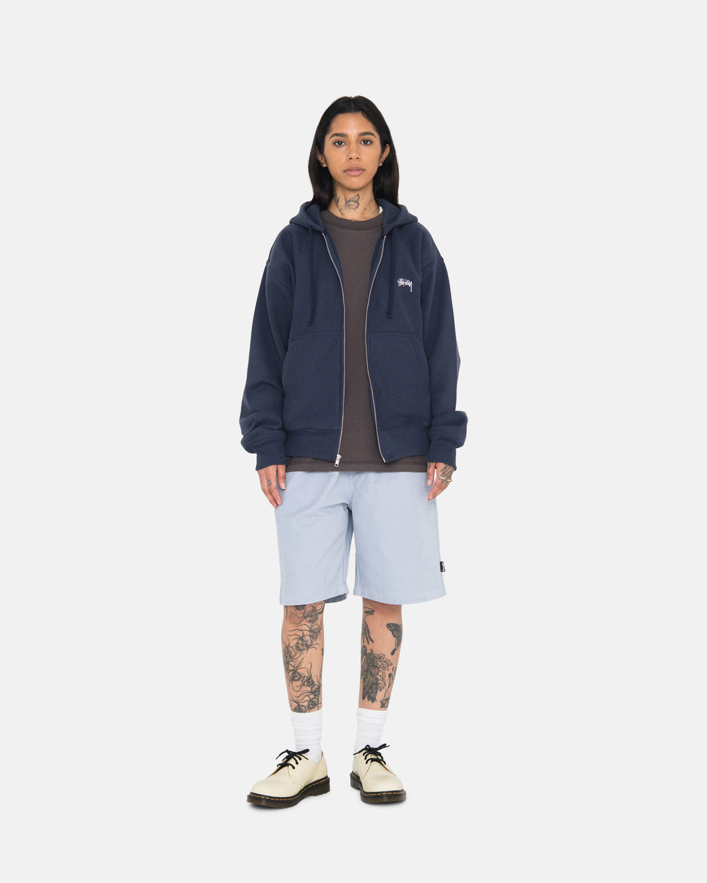 Shorts Stussy Overdyed Stock Logo Sweat Bleu Marine | FDIW-07599627