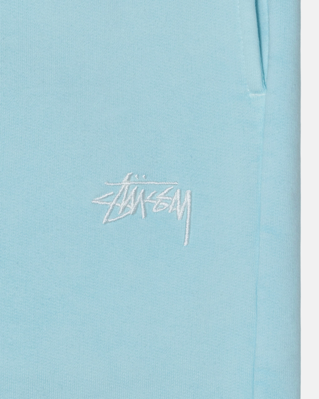 Shorts Stussy Overdyed Stock Logo Sweat Bleu | TQRV-57514592