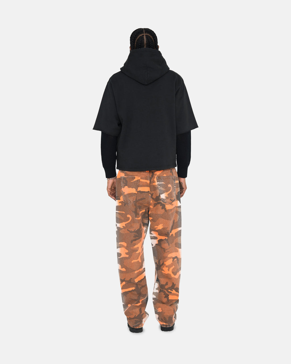 Sweat à Capuche Stussy Ss Boxy Cropped Grise | KNOQ-29545958