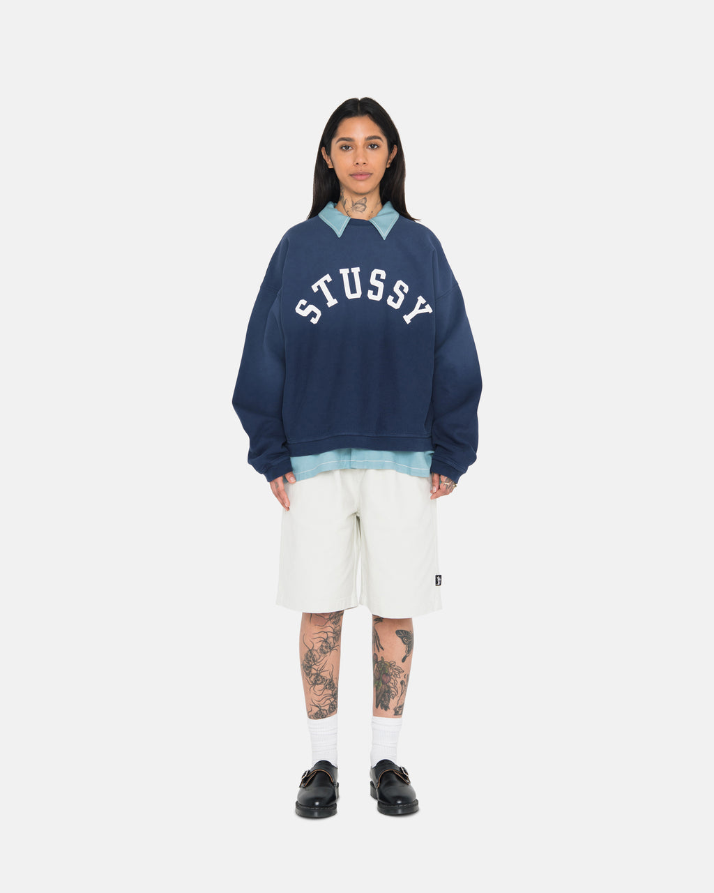 Sweat à Capuche Stussy Ss Boxy Cropped Noir | OCTK-05509018