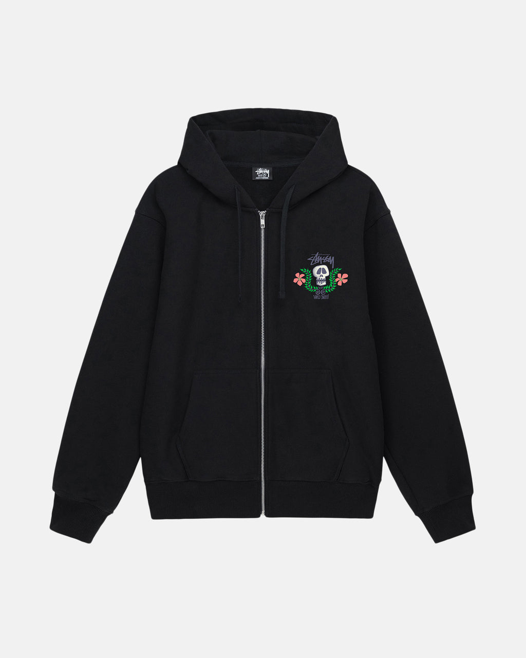 Sweat à Capuche Stussy Skull Crest Zip Grise | CJKL-92534796