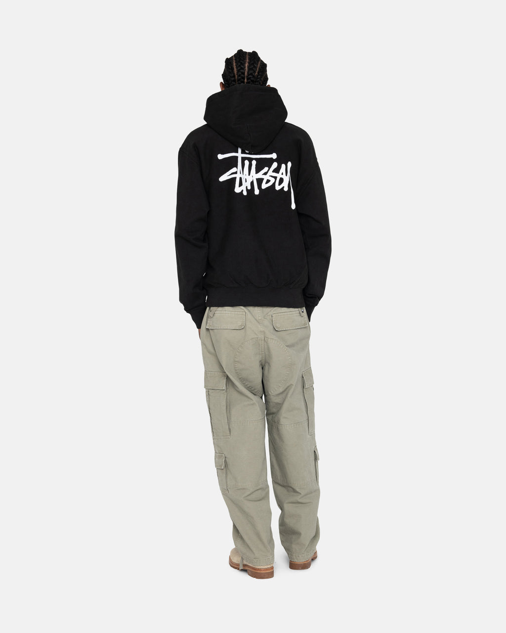 Sweat à Capuche Stussy Basic Pigment Dyed Beige | BBDD-46123287