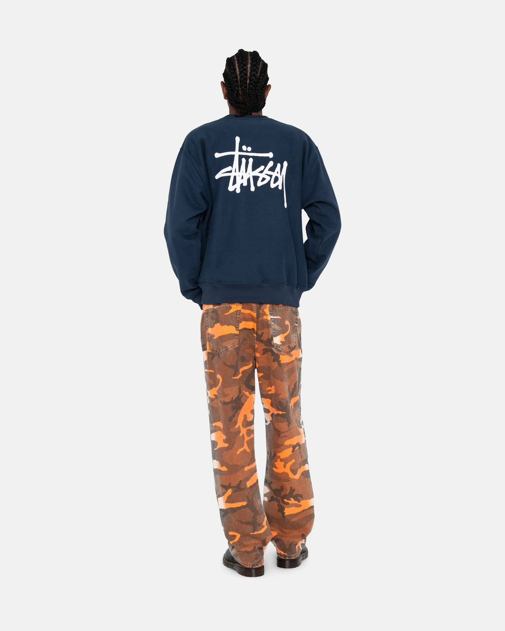 Shorts Stussy Basic Crew Grise | GIXO-22527922