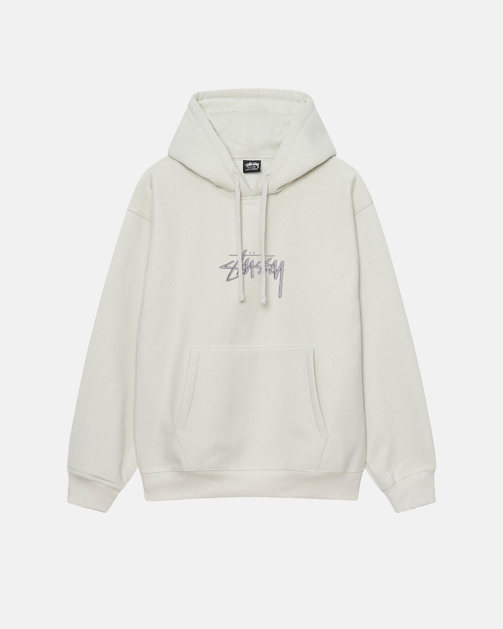 Sweat à Capuche Stussy Stock Logo Applique Keylime | XNDJ-07490246