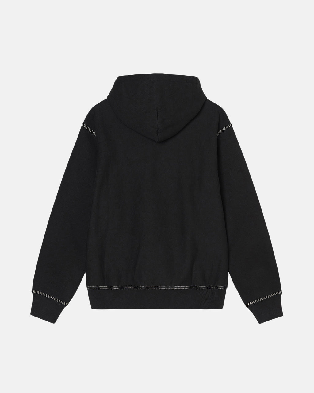 Sweat à Capuche Stussy Double Face Label Zip Noir | JUJK-09621348