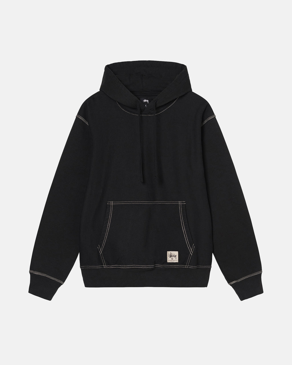 Sweat à Capuche Stussy Double Face Label Zip Noir | JUJK-09621348