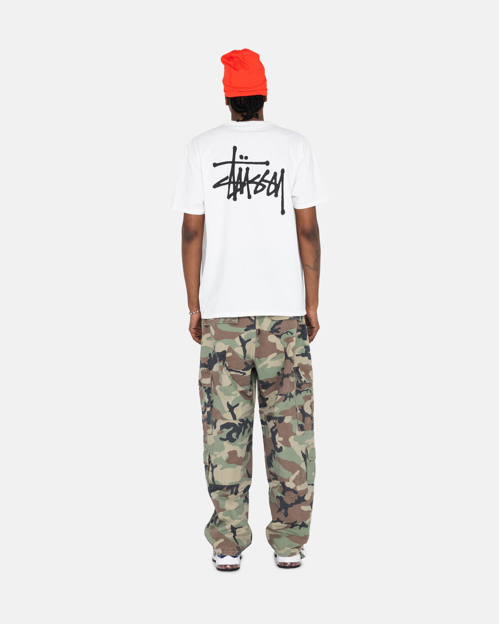 T Shirt Running Stussy Basic Stüssy Bleu Marine | ROID-04524797