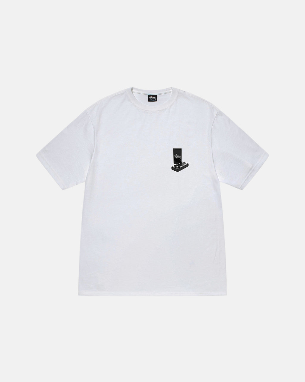 T Shirt Running Stussy Dominoes Keylime | YEQO-48202073