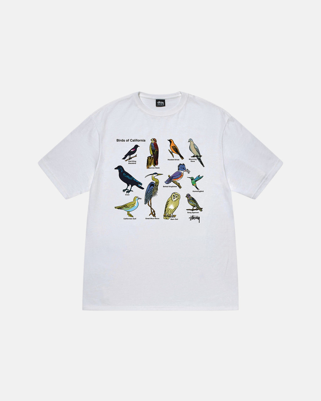 T Shirt Running Stussy California Birds Tea | PAFQ-88692490