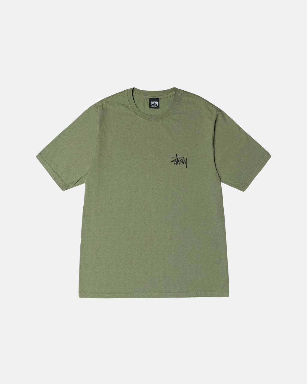 T Shirt Running Stussy Basic Pigment Dyed Rose | RXYR-68017965