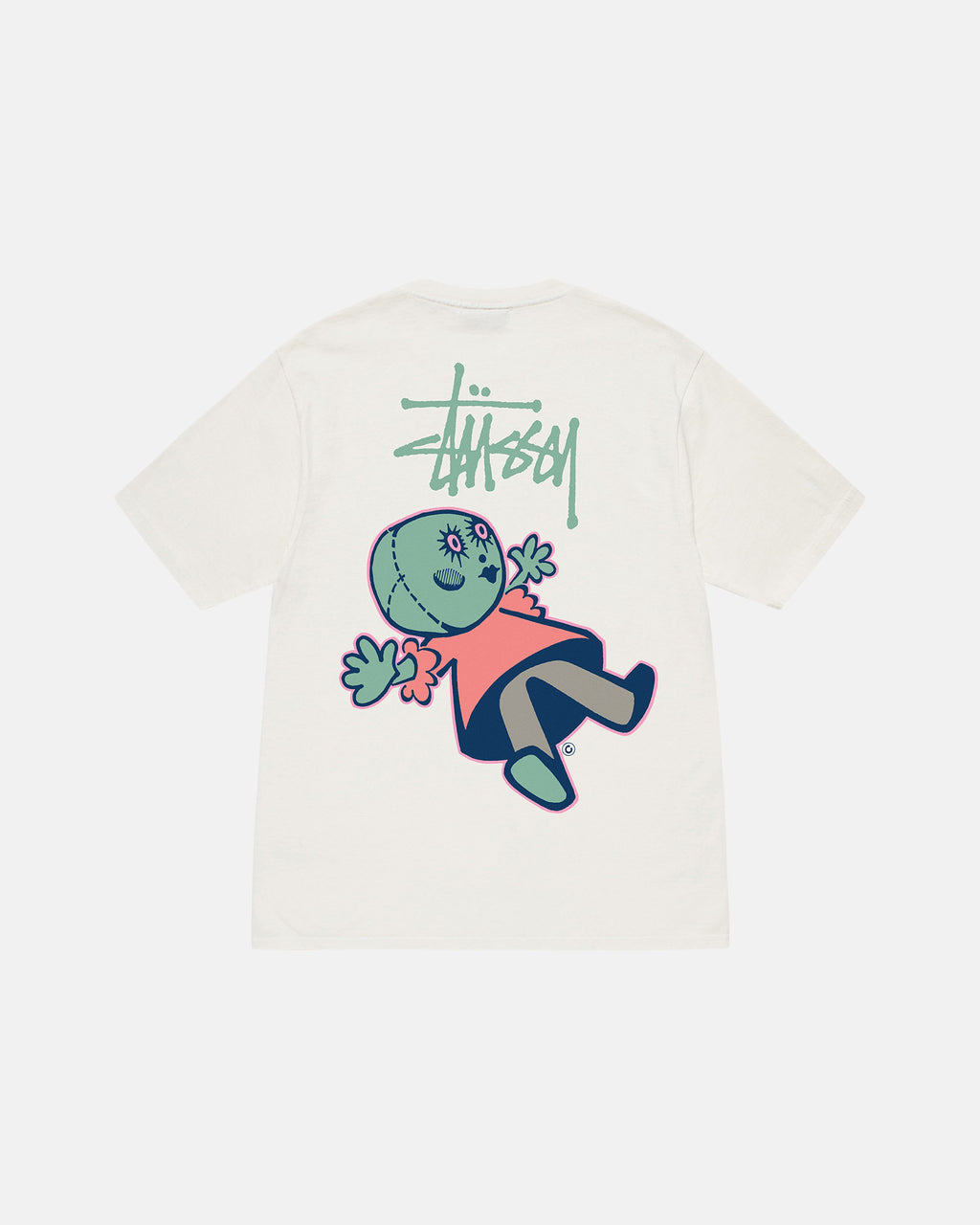 T Shirt Running Stussy Dollie Pigment Dyed Artichoke | BXAC-30283935