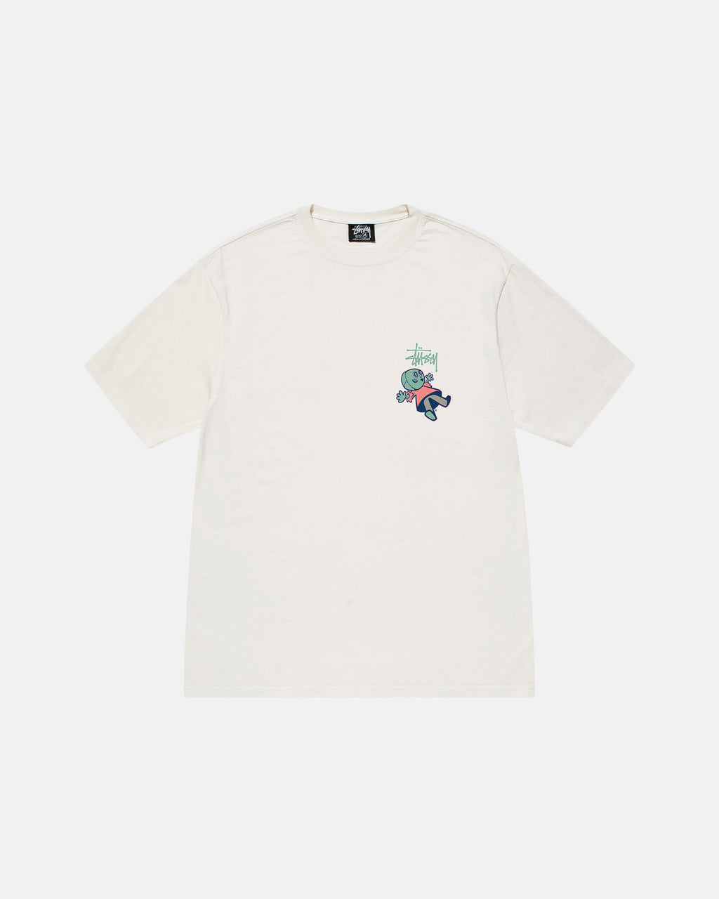 T Shirt Running Stussy Dollie Pigment Dyed Artichoke | BXAC-30283935