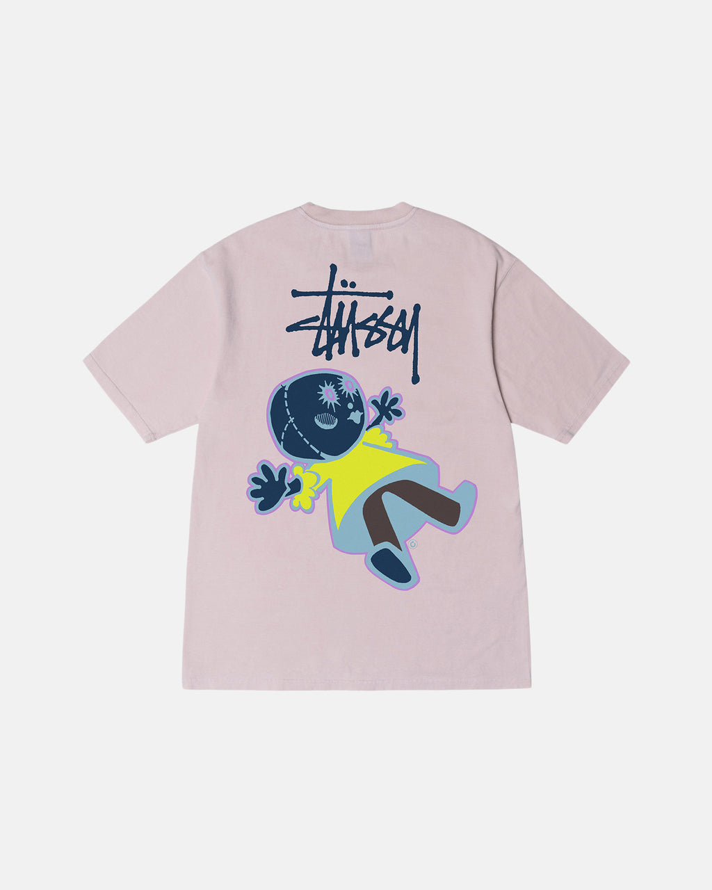 T Shirt Running Stussy S64 Pigment Dyed Noir | TVGX-98797378