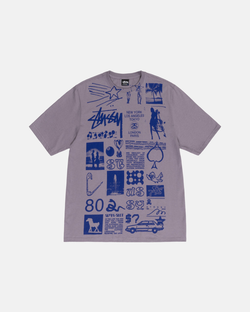 T Shirt Running Stussy Sara Blanche | NDPQ-95004657