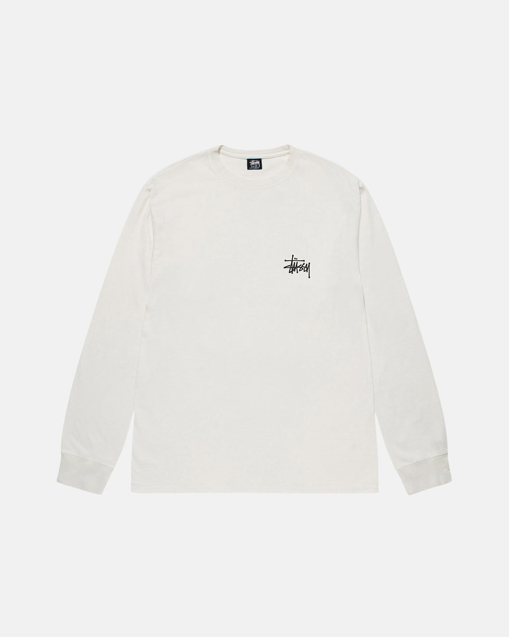 T Shirt Running Stussy Basic Pigment Dyed Ls Artichoke | HFSC-41340724