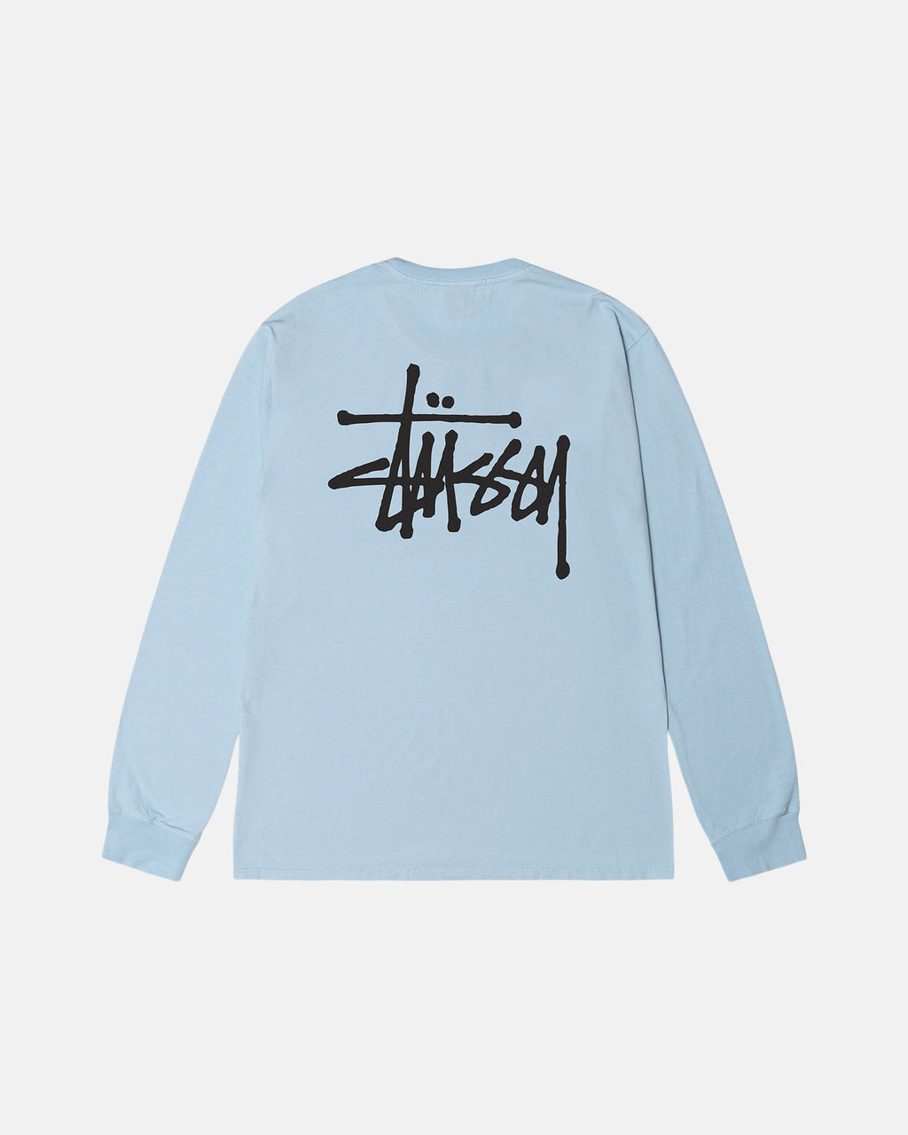 T Shirt Running Stussy Heavyweight Pigment Dyed Crew Noir | DUKE-82156958