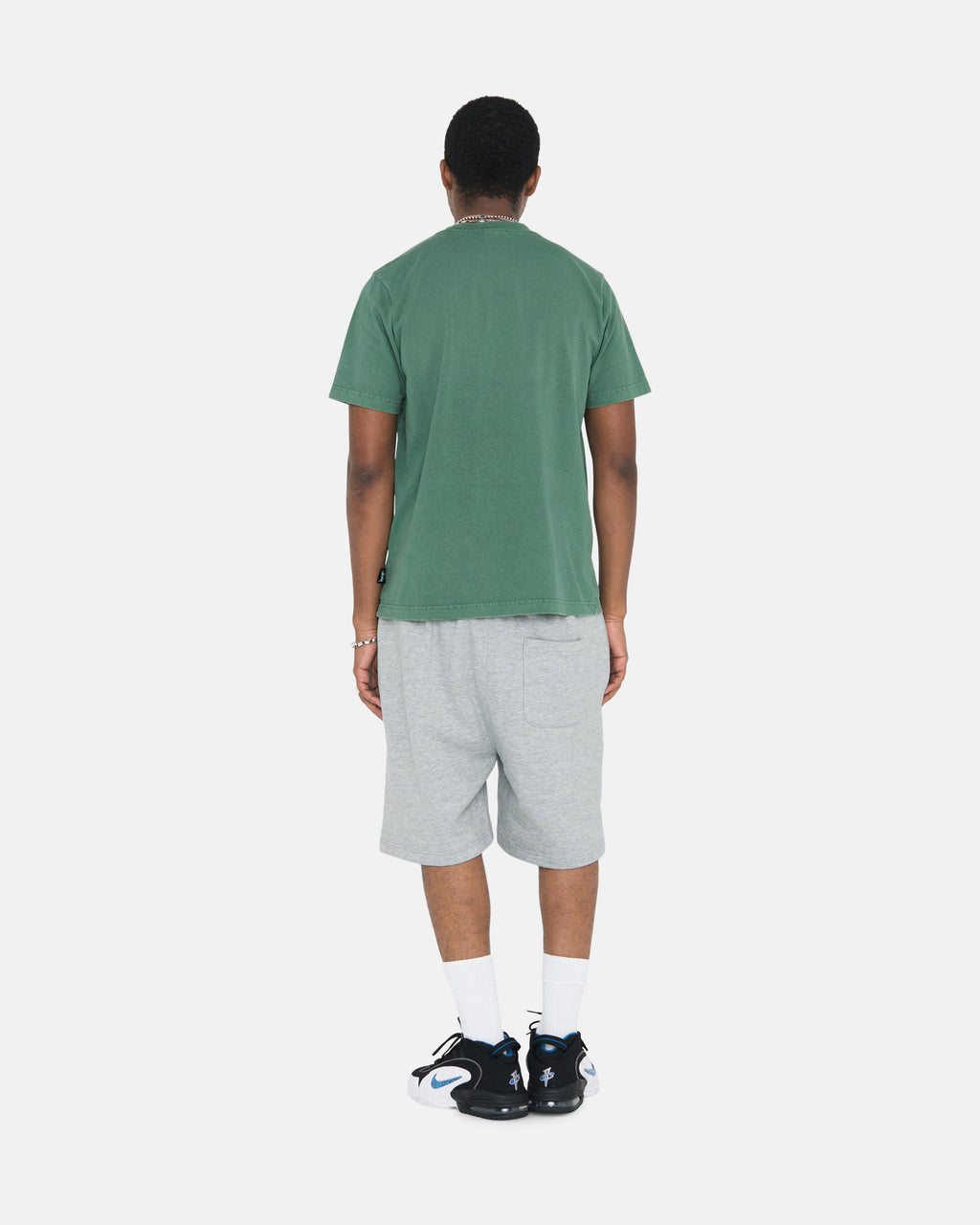 T Shirt Running Stussy Heavyweight Pigment Dyed Crew Vert | YPPP-57029434