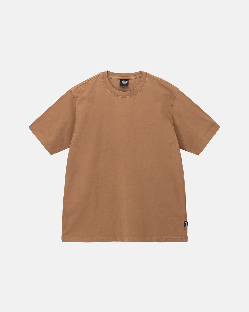 T Shirt Running Stussy Heavyweight Pigment Dyed Crew Moutarde | PFWZ-33958636