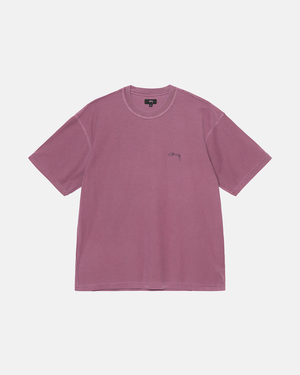 T Shirt Running Stussy Heavyweight Pigment Dyed Ls Crew Noir | QECR-80545323