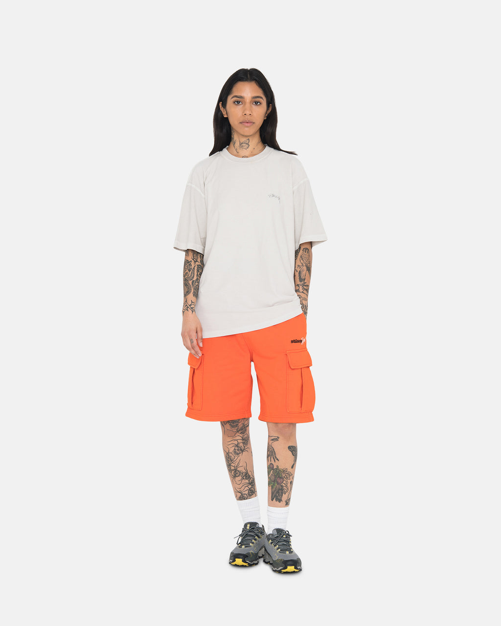 T Shirt Running Stussy Lazy Vert Clair | CVWE-40072963