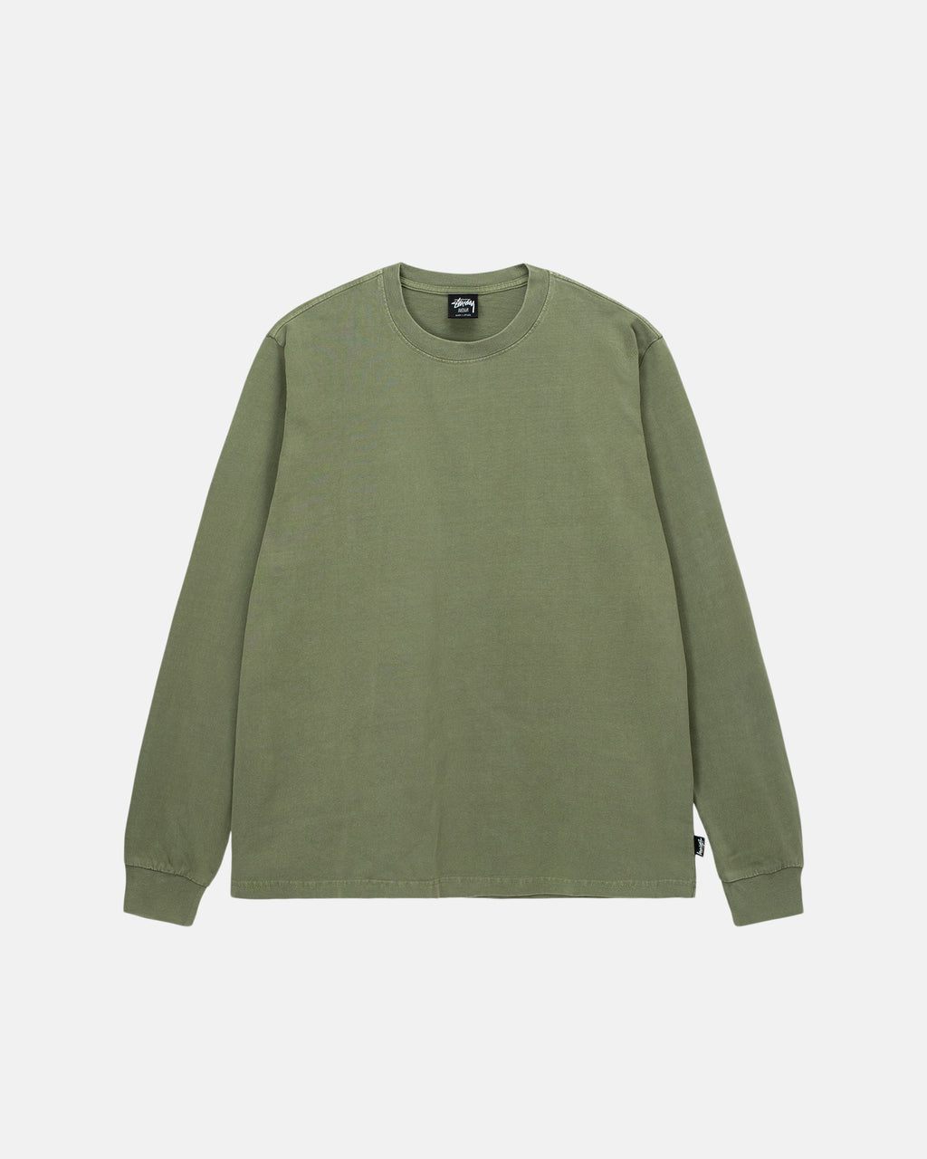 T Shirt Running Stussy Heavyweight Pigment Dyed Ls Crew Vert | AFRY-66526850