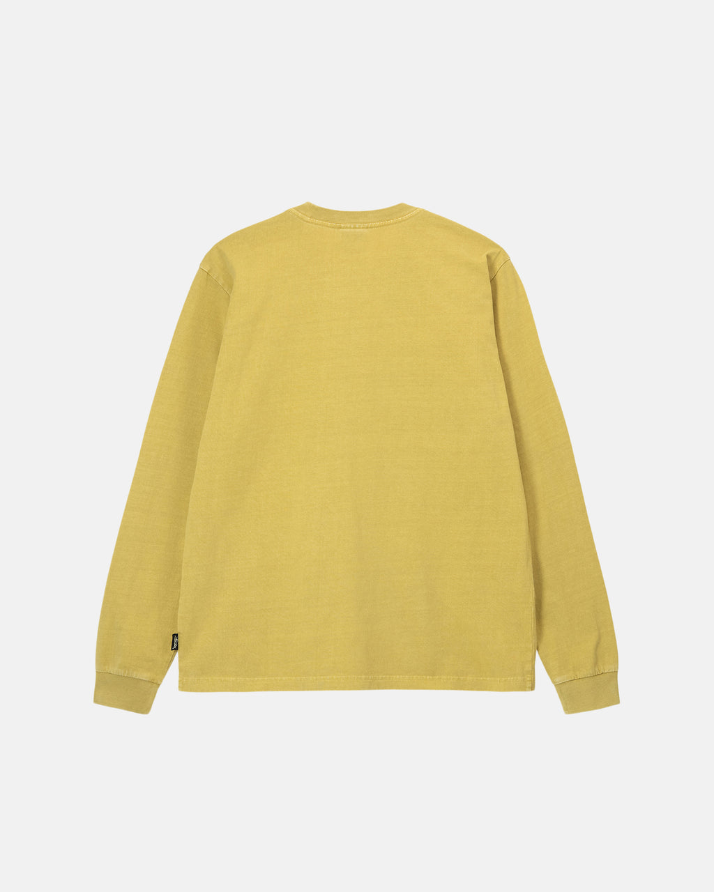 T Shirt Running Stussy Heavyweight Pigment Dyed Ls Crew Jaune | ZELC-21655602