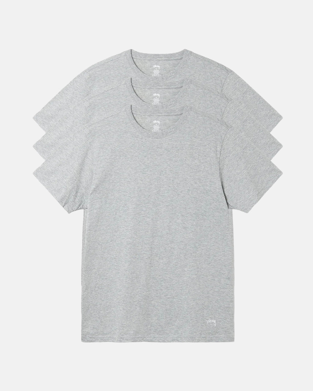 T Shirt Running Stussy Nervuré - 3 Pack Blanche | RGYJ-30975249